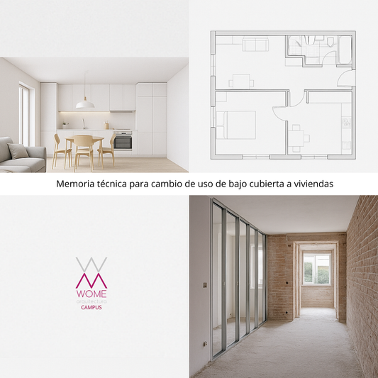 Memoria técnica para convertir buhardilla en viviendas