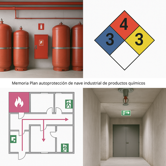 Memoria Plan autoprotección de nave industrial de productos químicos